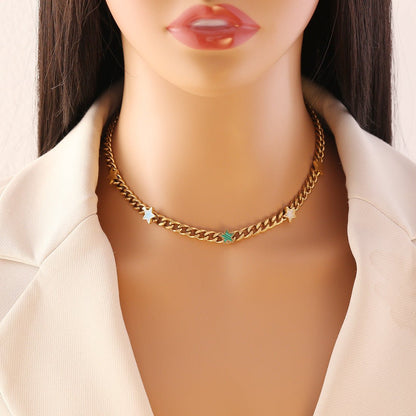 Elegant Heart & Butterfly Stainless Steel Necklace - Trendy Radar