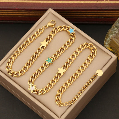 Elegant Heart & Butterfly Stainless Steel Necklace - Trendy Radar