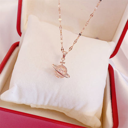 Perfume Bottle Pendant Zircon Necklaces