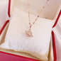 Perfume Bottle Pendant Zircon Necklaces