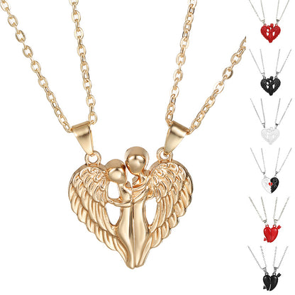 Angel Wings Hug Necklace