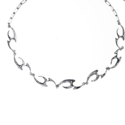 New Irregular Shaped Metal Necklace