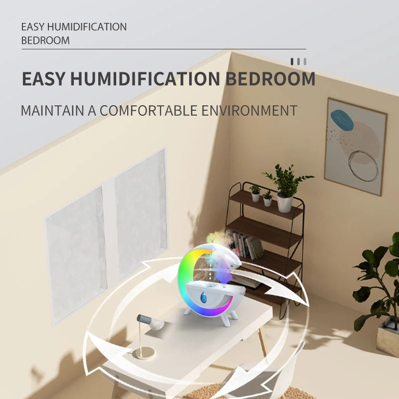 RGB Night Light Water Droplet Air Humidifier