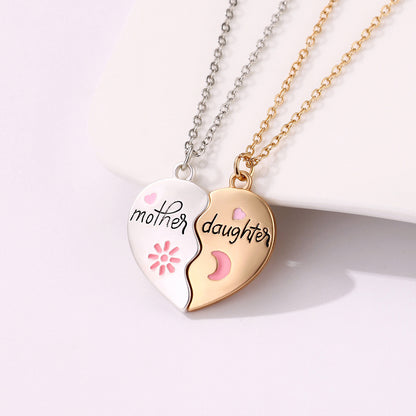 Mother Daughter Necklace Set 2 Pcs