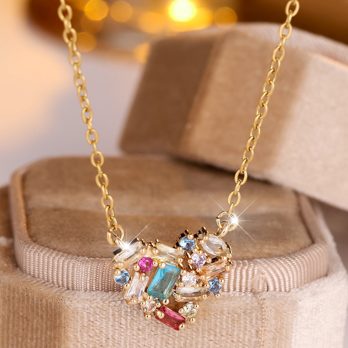 Personality Simple Style Heart Necklace