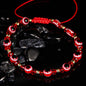 Evil Eye Crystal Beaded Adjustable Bracelet
