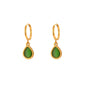 Minimalistic Water Drops Opal Earrings & Necklace