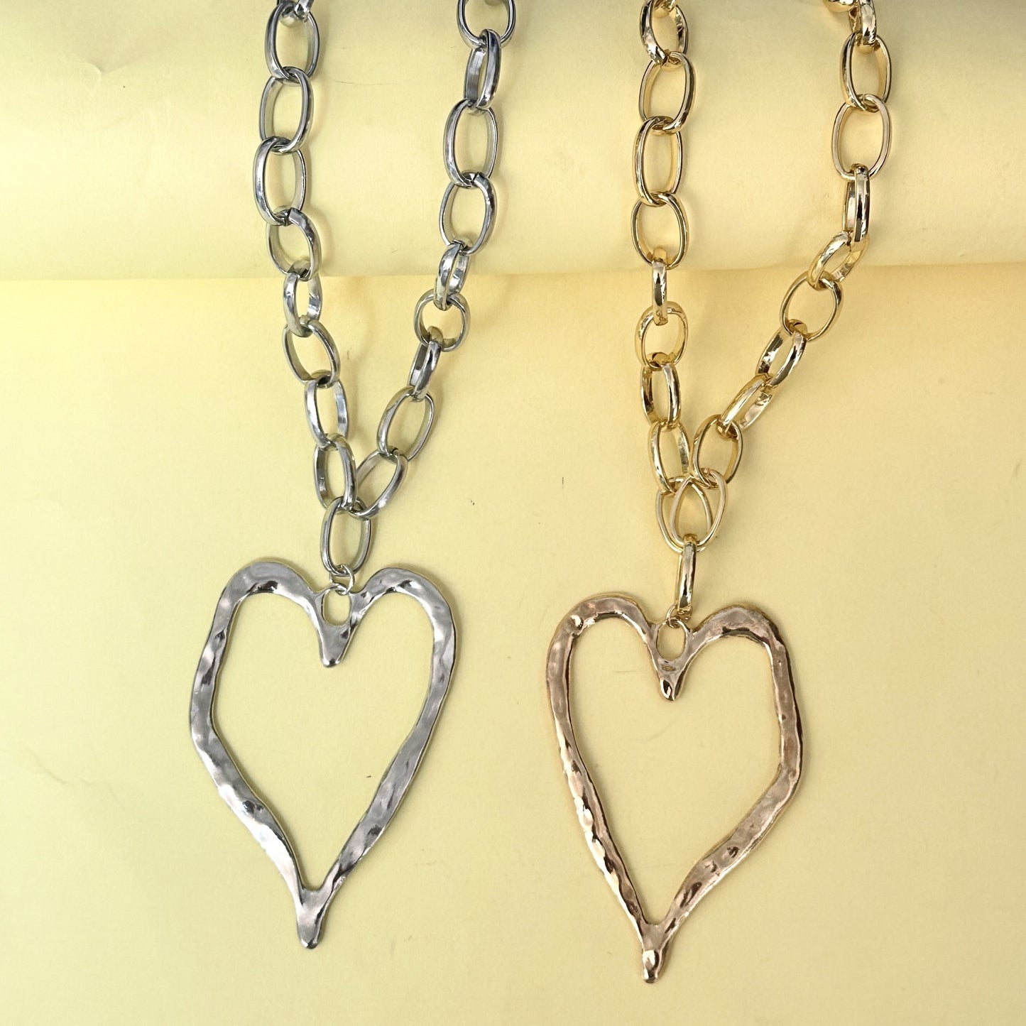 Big Heart Pendant Necklace