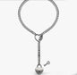 Stainless Steel Lariat Heart Necklace