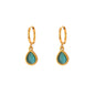 Minimalistic Water Drops Opal Earrings & Necklace