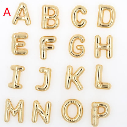 Glossy Letters Pendant Necklace