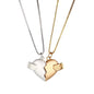 2pcs Heart-Broken Shape Pendant Necklace