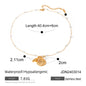 Shell & Starfish Pendant Pearl Chain Necklace and Bracelet Set