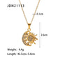 Women's Vintage Heart Circle Chain Necklace