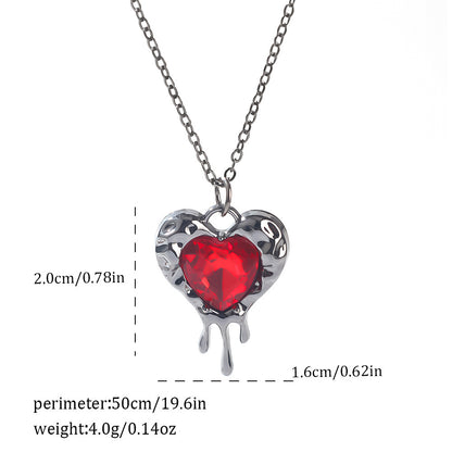 Gothic Spider, Bat, Cross, Skull, and Heart Pendant Necklaces