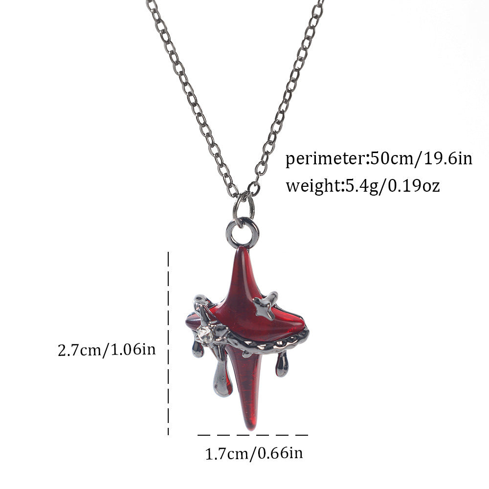 Gothic Spider, Bat, Cross, Skull, and Heart Pendant Necklaces
