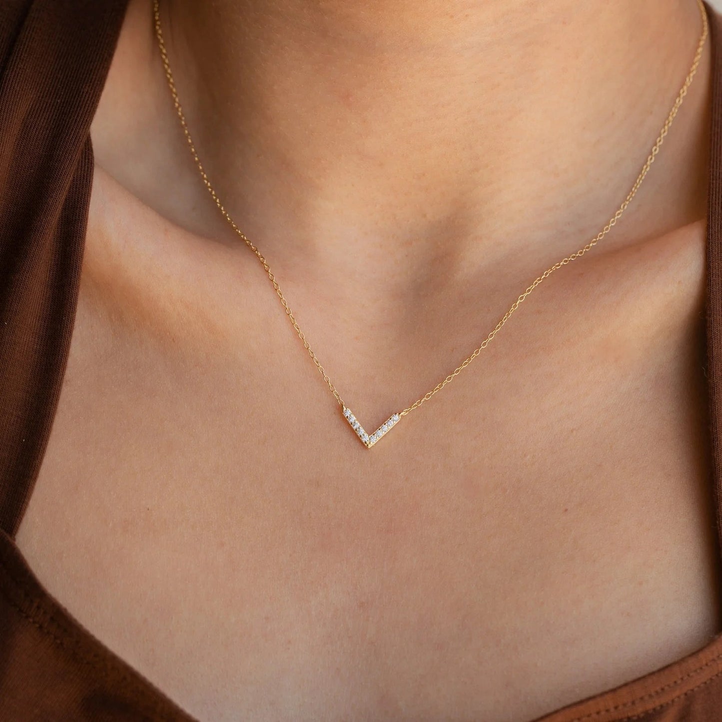 V-Shaped Stainless Steel Necklace