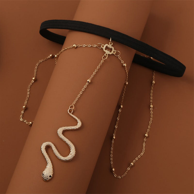 Snake Pendant Leg Chain