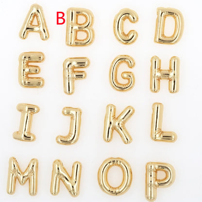 Glossy Letters Pendant Necklace