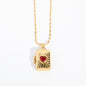 Opening & Closing Love Zircon Album Box Necklace