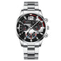 2Pcs Men’s Steel Strip Quartz Watch Set