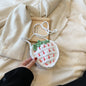 Handmade Knitted Wool Strawberry Crossbody Bag