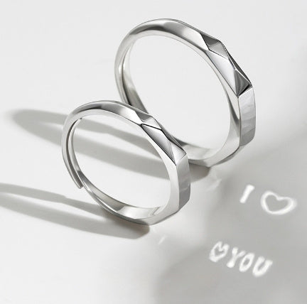 I Love You Projection Adjustable Couple Rings