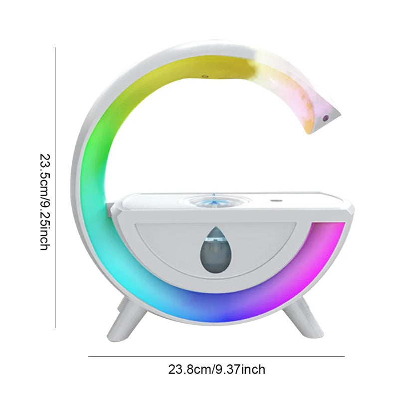 RGB Night Light Water Droplet Air Humidifier