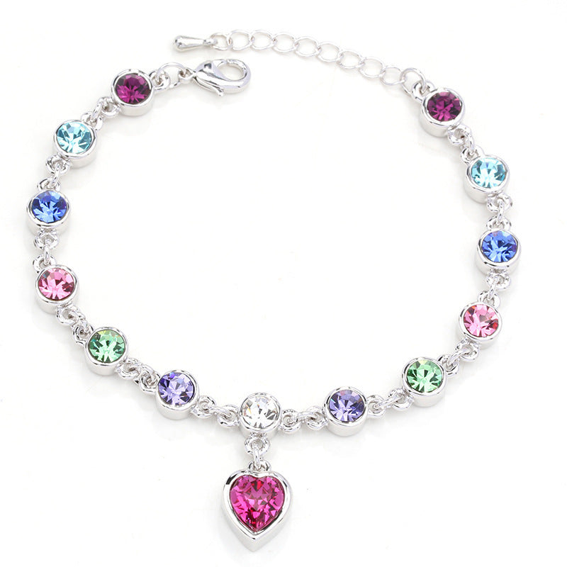 Heart of the Ocean Crystal Bracelet