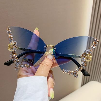 Luxury Diamond Butterfly Sunglasses