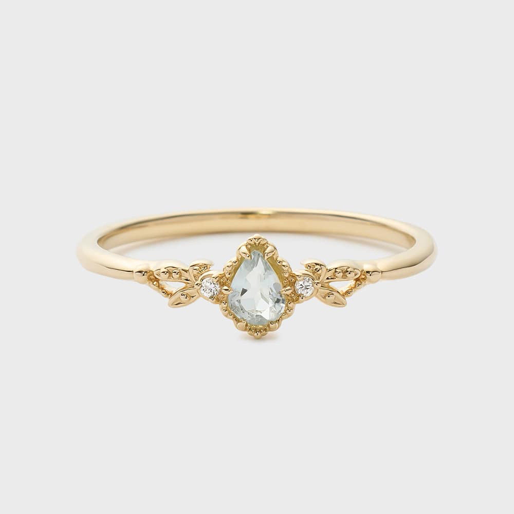 Aquamarine Blue Sky Flower Water Drop Hollow Corrugated Jewellery Set