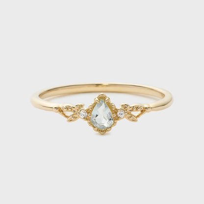 Aquamarine Blue Sky Flower Water Drop Hollow Corrugated Jewellery Set