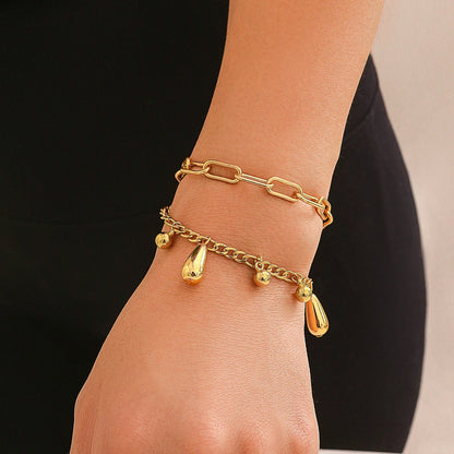 Glossy Comma Pendant Necklace & Bracelet - Trendy Radar