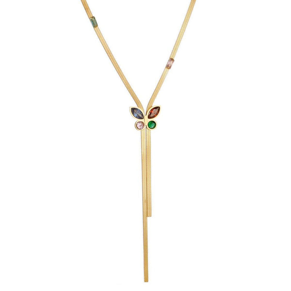 Gold Butterfly Stainless Steel Necklace - Trendy Radar