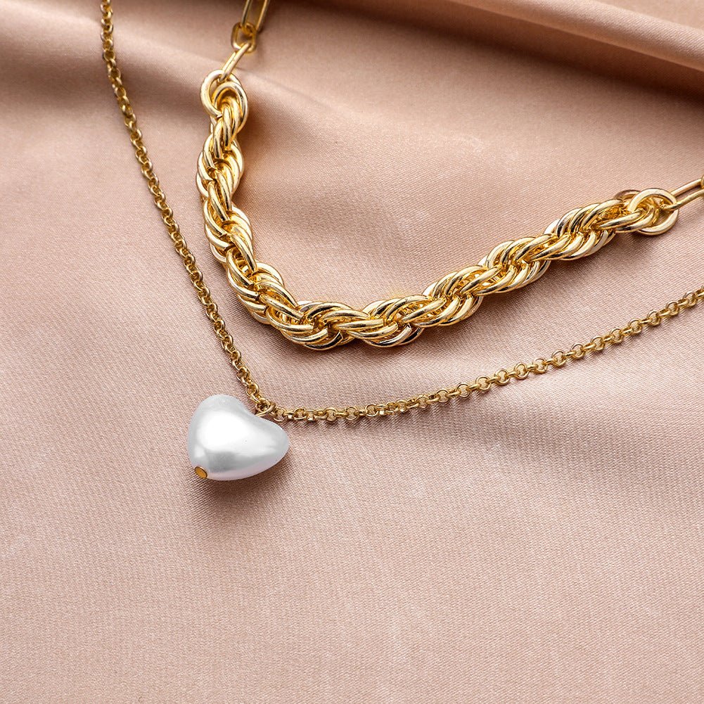 Gold Heart - Shaped Love Pendant Necklace - Trendy Radar