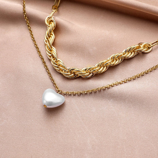 Gold Heart - Shaped Love Pendant Necklace - Trendy Radar