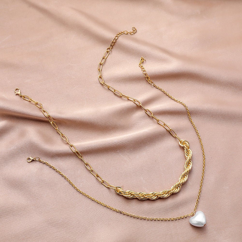 Gold Heart - Shaped Love Pendant Necklace - Trendy Radar