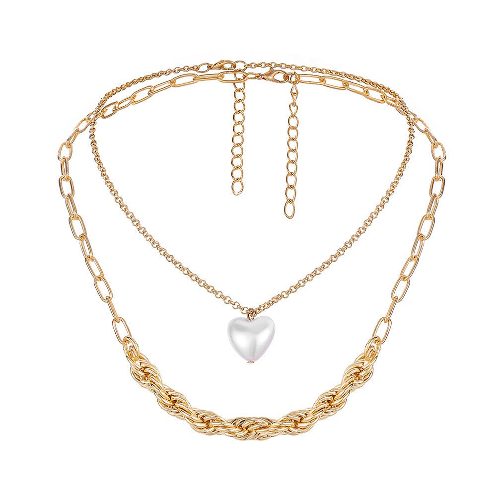 Gold Heart - Shaped Love Pendant Necklace - Trendy Radar