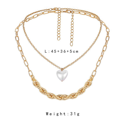 Gold Heart - Shaped Love Pendant Necklace - Trendy Radar