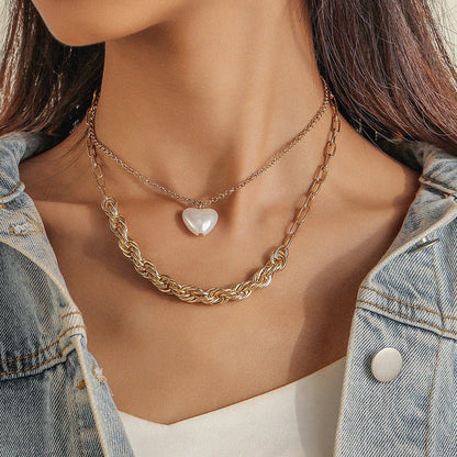 Gold Heart - Shaped Love Pendant Necklace - Trendy Radar