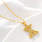 Gold Initial Letter Necklace – 18K Gold Plated A–Z Alphabet - Trendy Radar