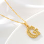 Gold Initial Letter Necklace – 18K Gold Plated A–Z Alphabet - Trendy Radar