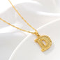 Gold Initial Letter Necklace – 18K Gold Plated A–Z Alphabet - Trendy Radar