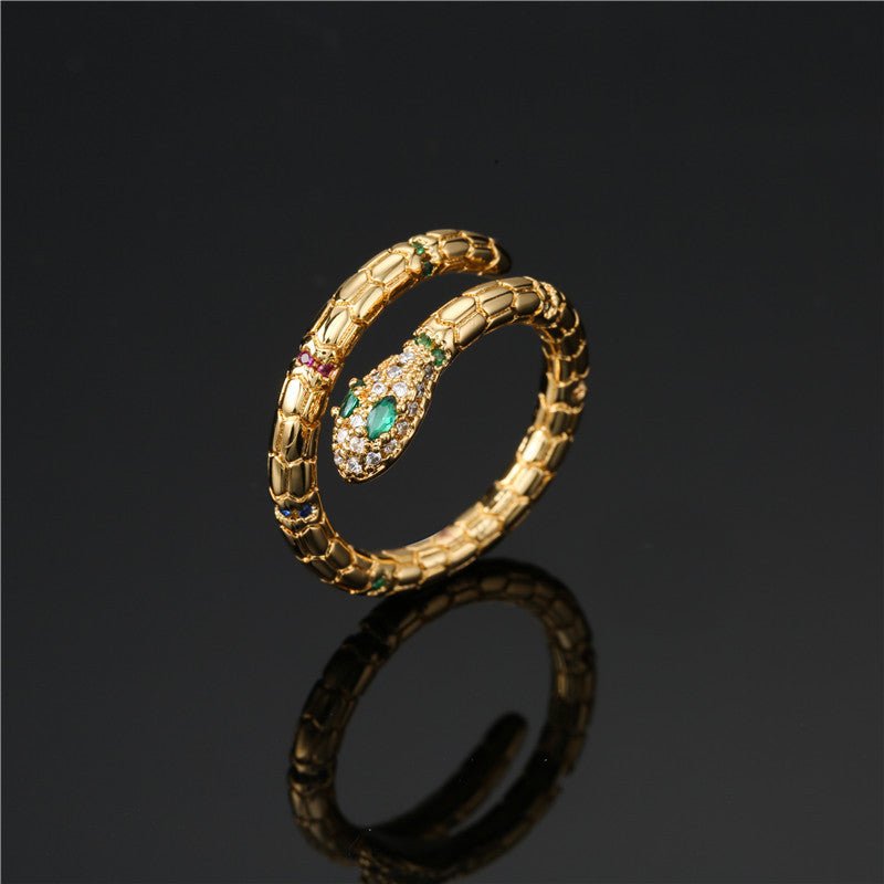 Gold Snake Ring for Women – Adjustable - Trendy Radar