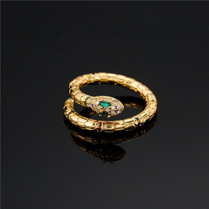 Gold Snake Ring for Women – Adjustable - Trendy Radar