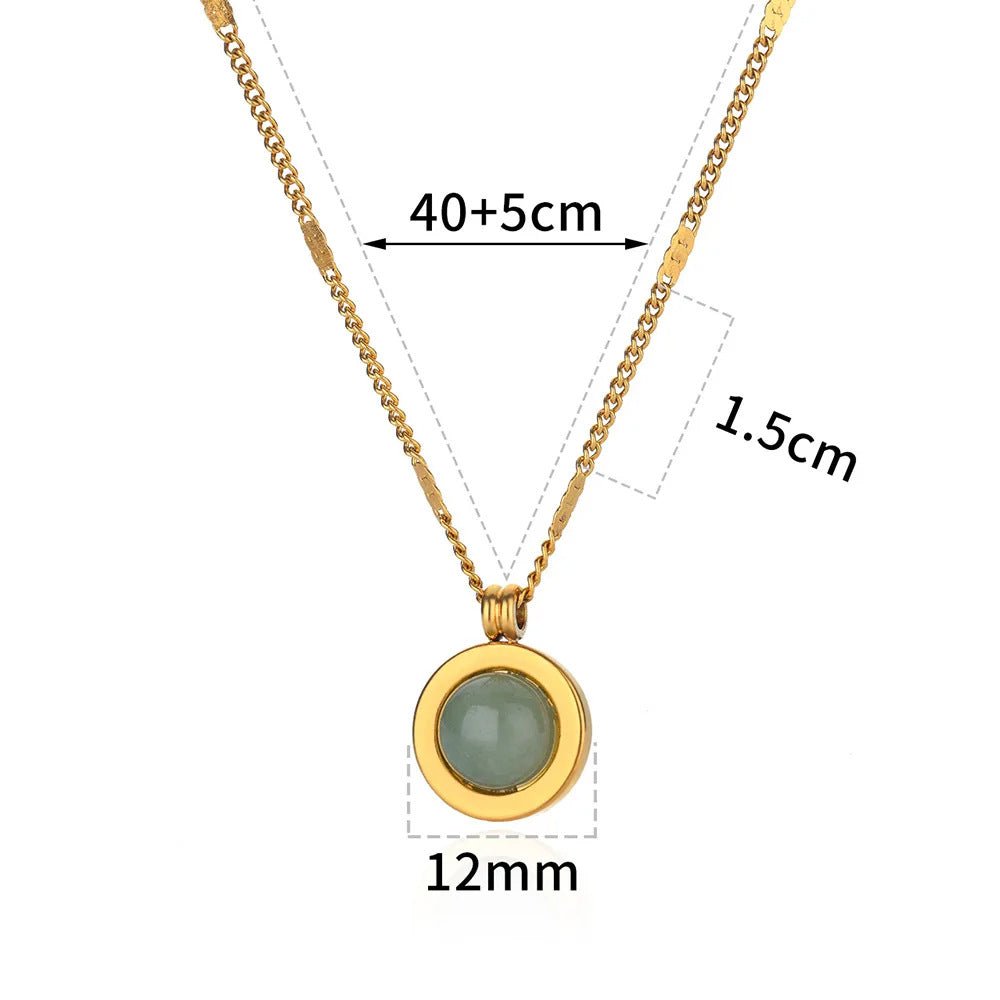 Gold Titanium Steel SUNFLOWER Necklace - Trendy Radar
