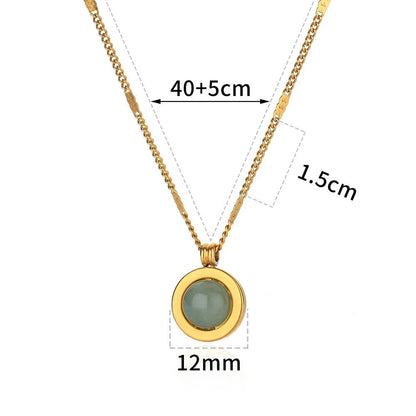 Gold Titanium Steel SUNFLOWER Necklace - Trendy Radar