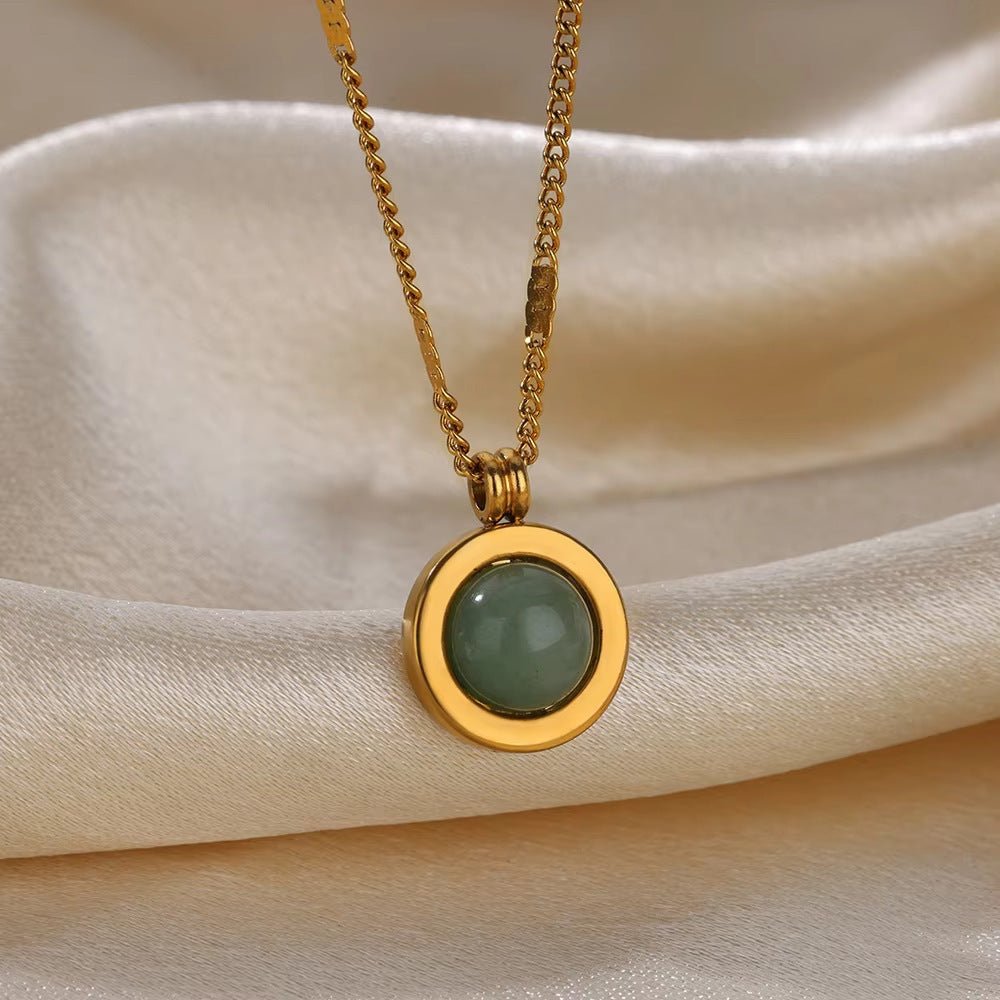 Gold Titanium Steel SUNFLOWER Necklace - Trendy Radar