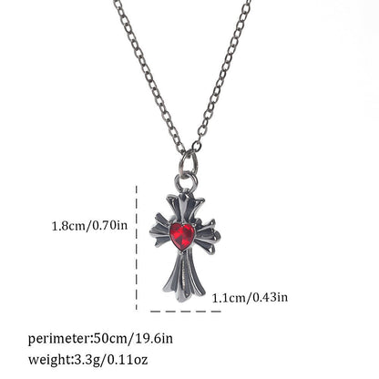 Gothic Spider, Bat, Cross, Skull, and Heart Pendant Necklaces - Trendy Radar