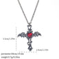 Gothic Spider, Bat, Cross, Skull, and Heart Pendant Necklaces - Trendy Radar